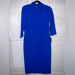 Donna Morgan Royal Blue Long Sleeve Dress